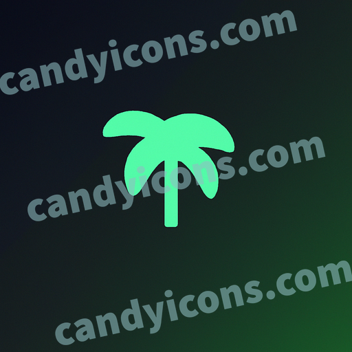 a palm tree app icon - ai app icon generator - phone app icon - app icon aesthetic