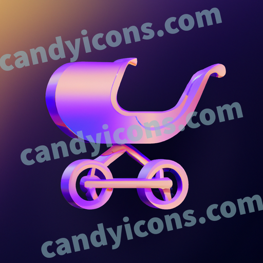 a baby carriage app icon - ai app icon generator - phone app icon - app icon aesthetic