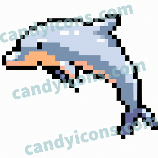 A majestic, leaping dolphin  app icon - ai app icon generator - phone app icon - app icon aesthetic