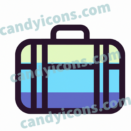 a suitcase app icon - ai app icon generator - phone app icon - app icon aesthetic