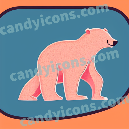 a polar bear app icon - ai app icon generator - phone app icon - app icon aesthetic