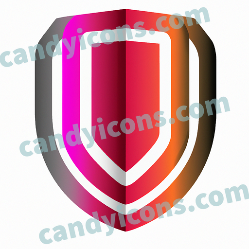 A stylized shield with symbol or emblem  app icon - ai app icon generator - phone app icon - app icon aesthetic