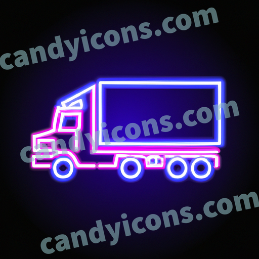 A big, honking eighteen-wheeler truck  app icon - ai app icon generator - phone app icon - app icon aesthetic