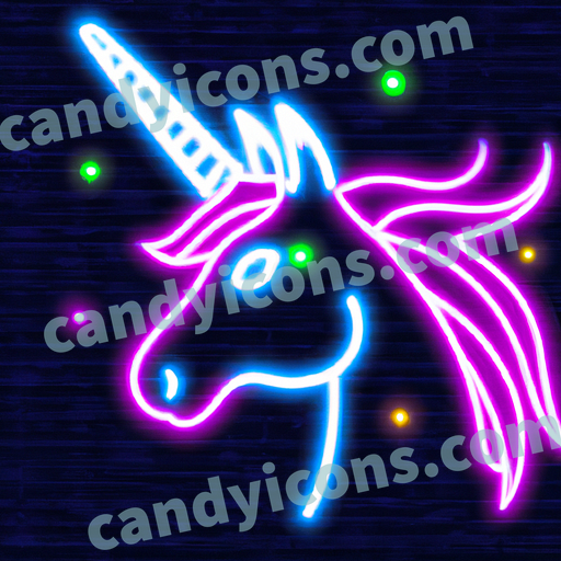 A whimsical unicorn  app icon - ai app icon generator - phone app icon - app icon aesthetic