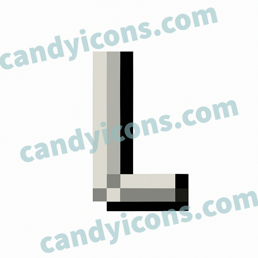A stylish and curvy letter L  app icon - ai app icon generator - phone app icon - app icon aesthetic