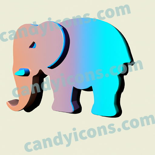 A detailed elephant  app icon - ai app icon generator - phone app icon - app icon aesthetic