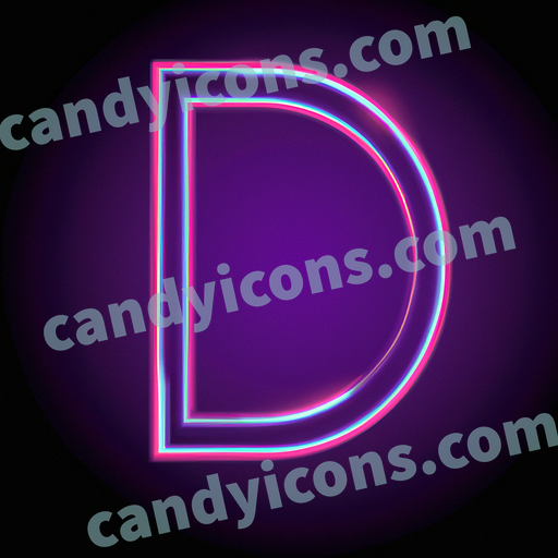 A stylized letter D with an art deco flair  app icon - ai app icon generator - phone app icon - app icon aesthetic