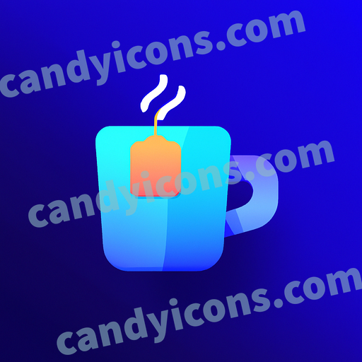 A minimalist cup of hot tea  app icon - ai app icon generator - phone app icon - app icon aesthetic