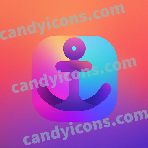 anchor app icon - ai app icon generator - phone app icon - app icon aesthetic