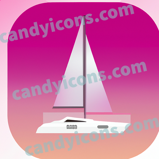 a yacht app icon - ai app icon generator - phone app icon - app icon aesthetic