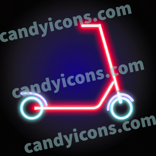 A sleek, modern electric scooter  app icon - ai app icon generator - phone app icon - app icon aesthetic
