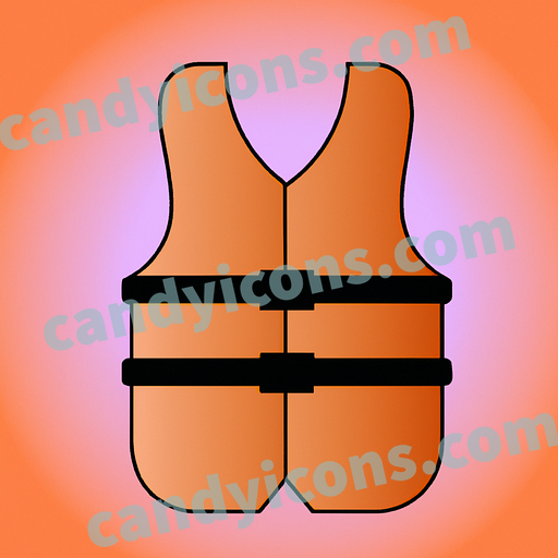 a life jacket app icon - ai app icon generator - phone app icon - app icon aesthetic