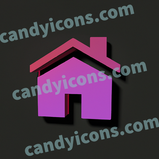 A minimalist home icon with roof and door  app icon - ai app icon generator - phone app icon - app icon aesthetic