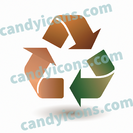 A minimalist recycle icon  app icon - ai app icon generator - phone app icon - app icon aesthetic