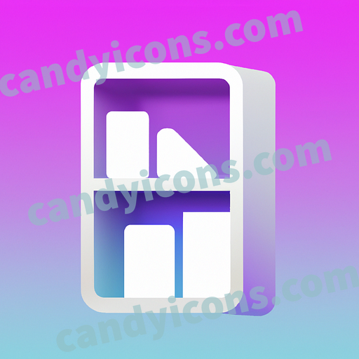 a bookshelf app icon - ai app icon generator - phone app icon - app icon aesthetic