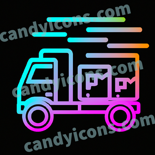 A robust and rugged semi-truck  app icon - ai app icon generator - phone app icon - app icon aesthetic