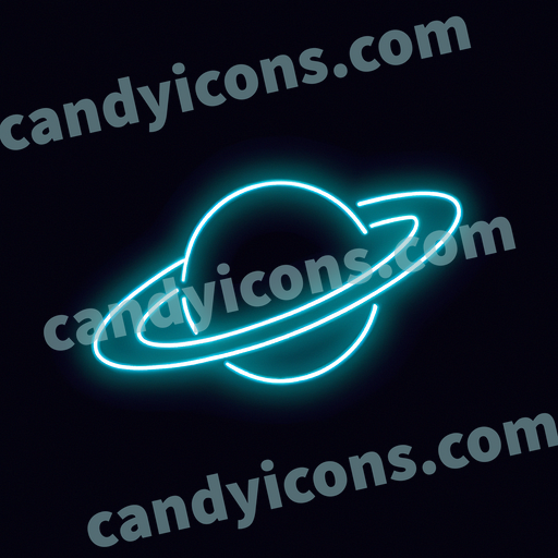 a Saturn planet ring app icon - ai app icon generator - phone app icon - app icon aesthetic