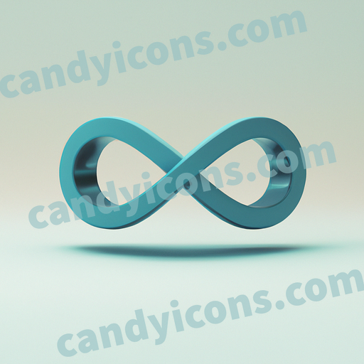 A stylized infinity symbol  app icon - ai app icon generator - phone app icon - app icon aesthetic