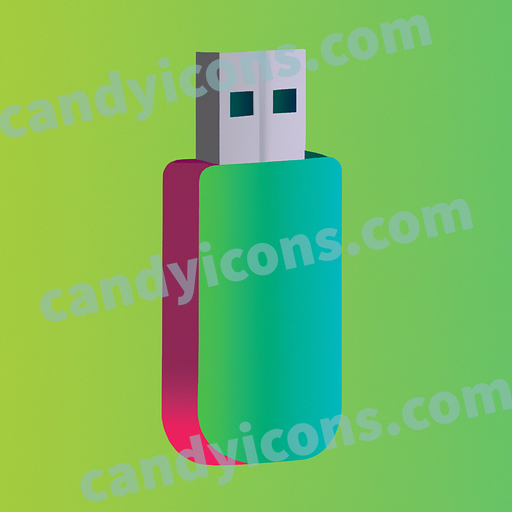 a flash drive app icon - ai app icon generator - phone app icon - app icon aesthetic