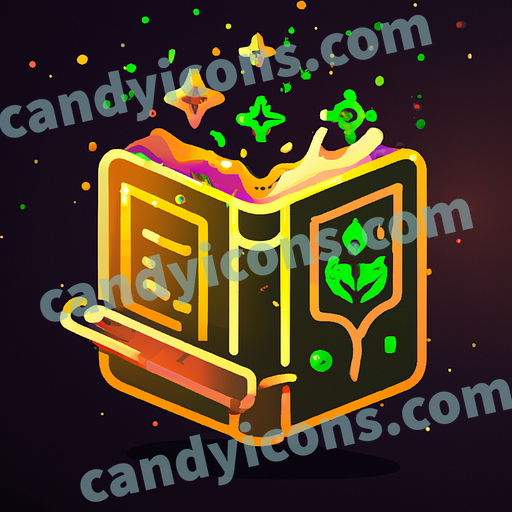 a spell book app icon - ai app icon generator - phone app icon - app icon aesthetic