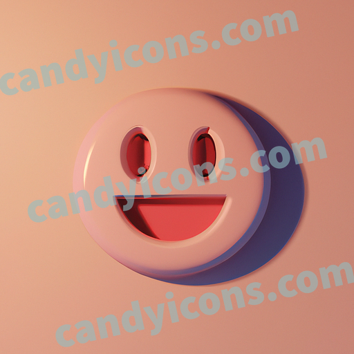 A joyful smiley face with closed eyes and a wide grin  app icon - ai app icon generator - phone app icon - app icon aesthetic