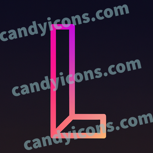 A simple pastel letter L  app icon - ai app icon generator - phone app icon - app icon aesthetic