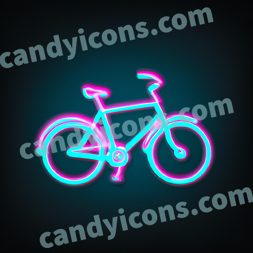 a bicycle app icon - ai app icon generator - phone app icon - app icon aesthetic