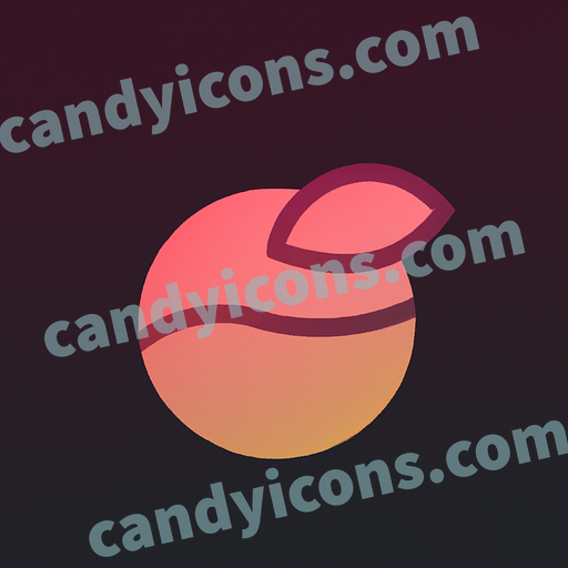 A sweet, ripe, and juicy peach with blush skin  app icon - ai app icon generator - phone app icon - app icon aesthetic