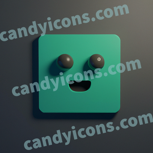 A nervous and anxious smiley face  app icon - ai app icon generator - phone app icon - app icon aesthetic