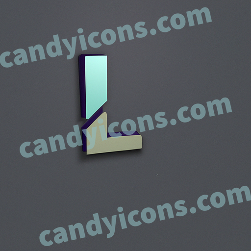A smooth and sophisticated letter L  app icon - ai app icon generator - phone app icon - app icon aesthetic