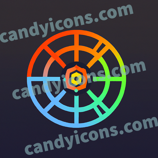 a roulette wheel app icon - ai app icon generator - phone app icon - app icon aesthetic