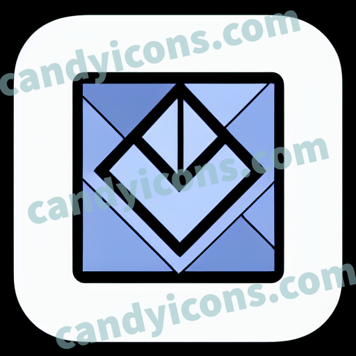 a parallelogram shape app icon - ai app icon generator - phone app icon - app icon aesthetic