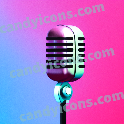 a microphone app icon - ai app icon generator - phone app icon - app icon aesthetic