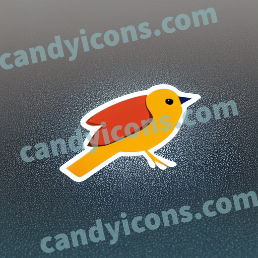 a bird app icon - ai app icon generator - phone app icon - app icon aesthetic