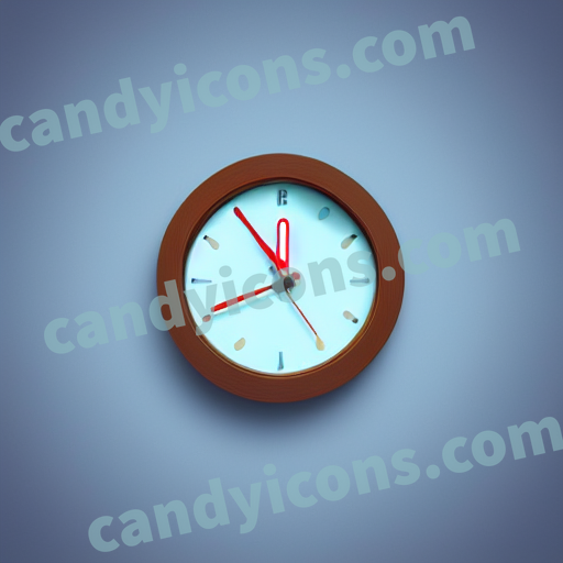 a clock app icon - ai app icon generator - phone app icon - app icon aesthetic