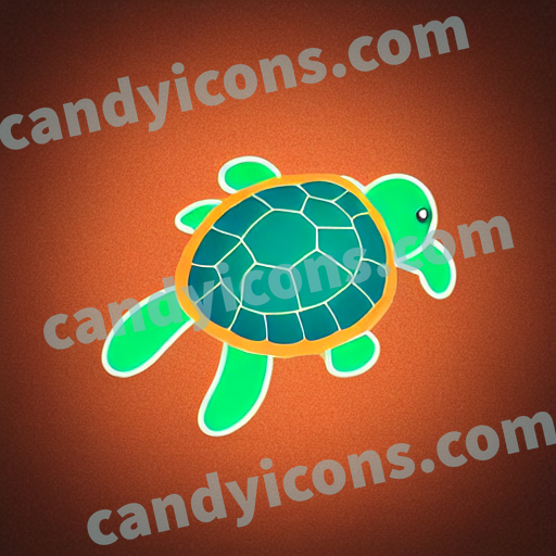 a turtle app icon - ai app icon generator - phone app icon - app icon aesthetic