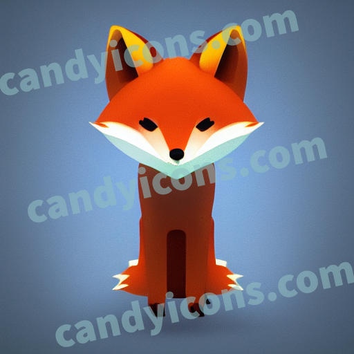 An app icon of A fox in red color scheme