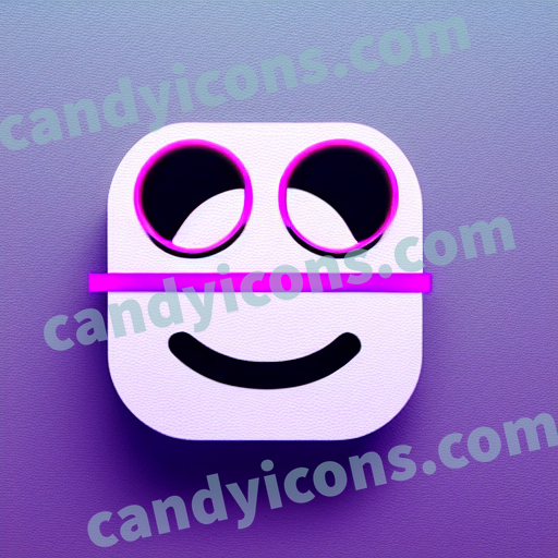 a nerd face emoji in the m app icon - ai app icon generator - phone app icon - app icon aesthetic