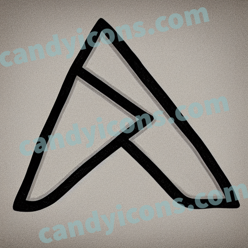 an equilateral triangle shape app icon - ai app icon generator - phone app icon - app icon aesthetic