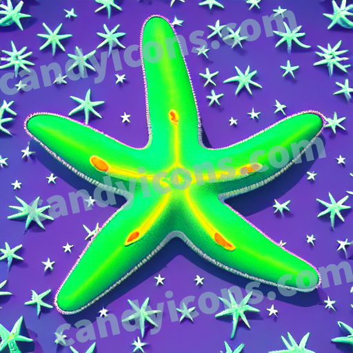 a starfish app icon - ai app icon generator - phone app icon - app icon aesthetic