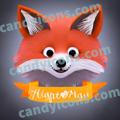 a fox app icon - ai app icon generator - phone app icon - app icon aesthetic