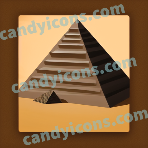 a pyramid shape app icon - ai app icon generator - phone app icon - app icon aesthetic