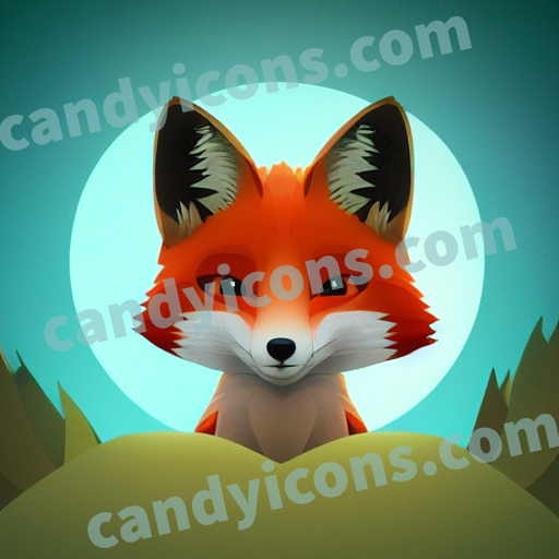 a fox app icon - ai app icon generator - phone app icon - app icon aesthetic