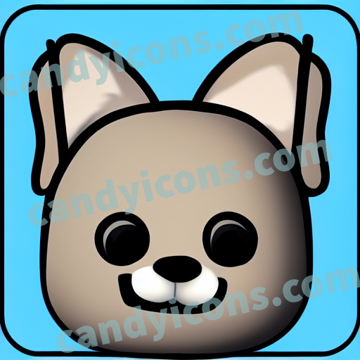 a dog app icon - ai app icon generator - phone app icon - app icon aesthetic