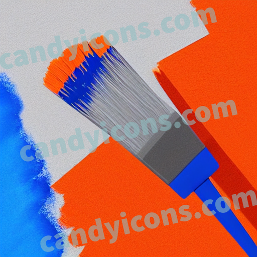 a paint brush app icon - ai app icon generator - phone app icon - app icon aesthetic