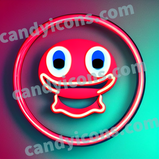 a grinning face with sweat app icon - ai app icon generator - phone app icon - app icon aesthetic