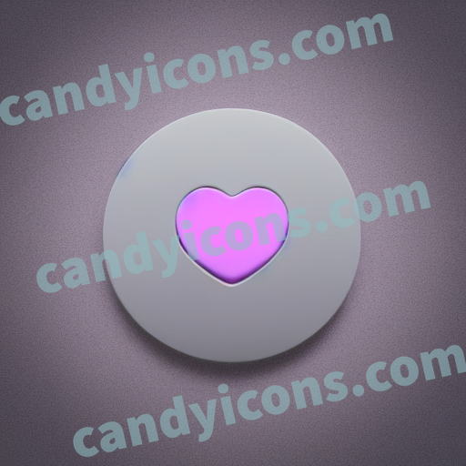 An app icon of A smiling face with heart in [] color scheme
