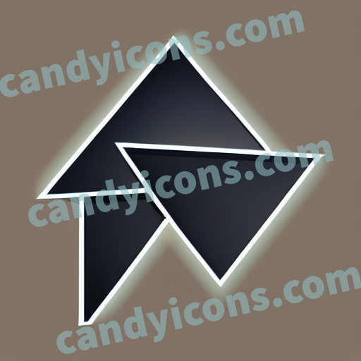 a rightangled triangle shape app icon - ai app icon generator - phone app icon - app icon aesthetic